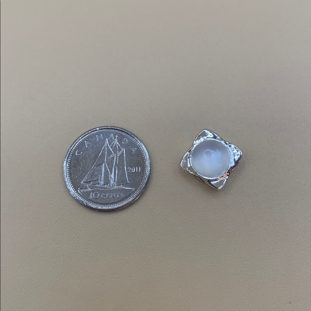 MOONSTONE set in silver (to add to pendent as additional stone ) *stone only